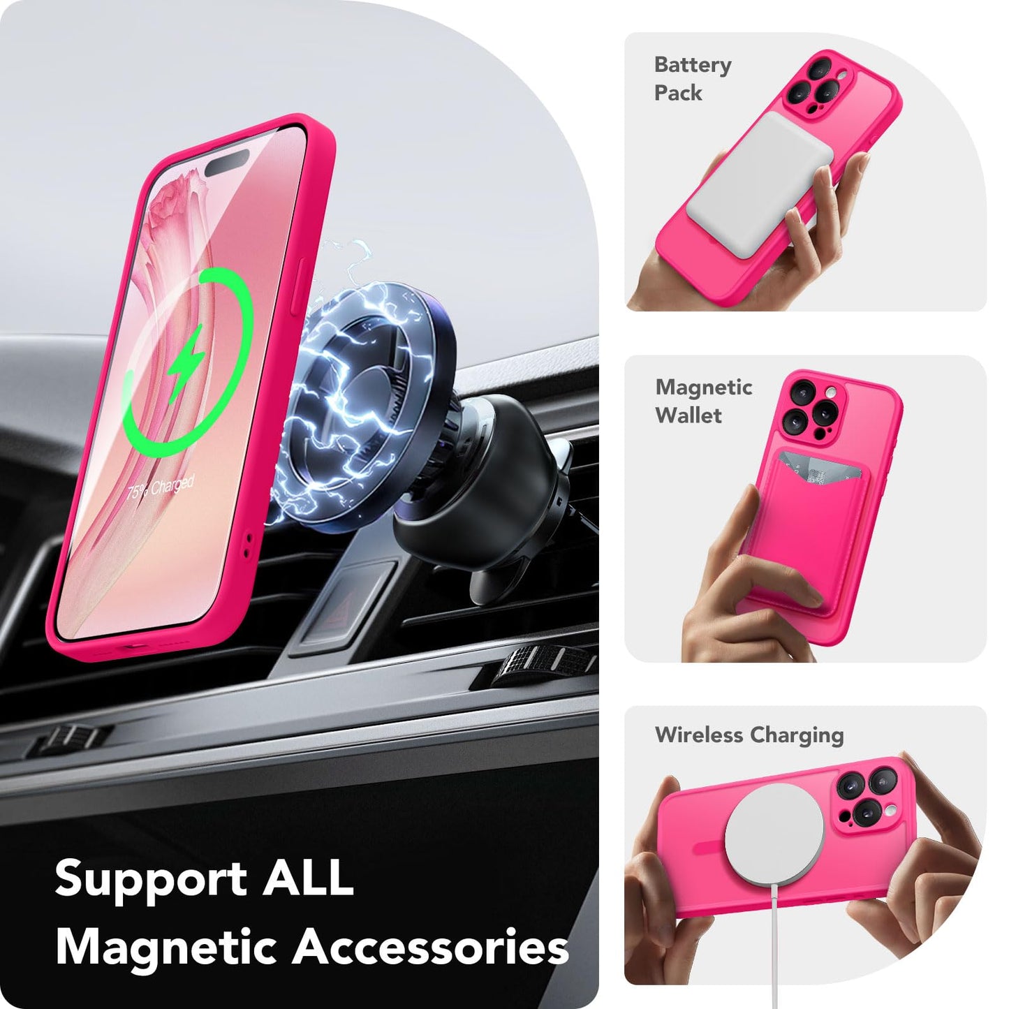 Magnetic Case Hot Pink