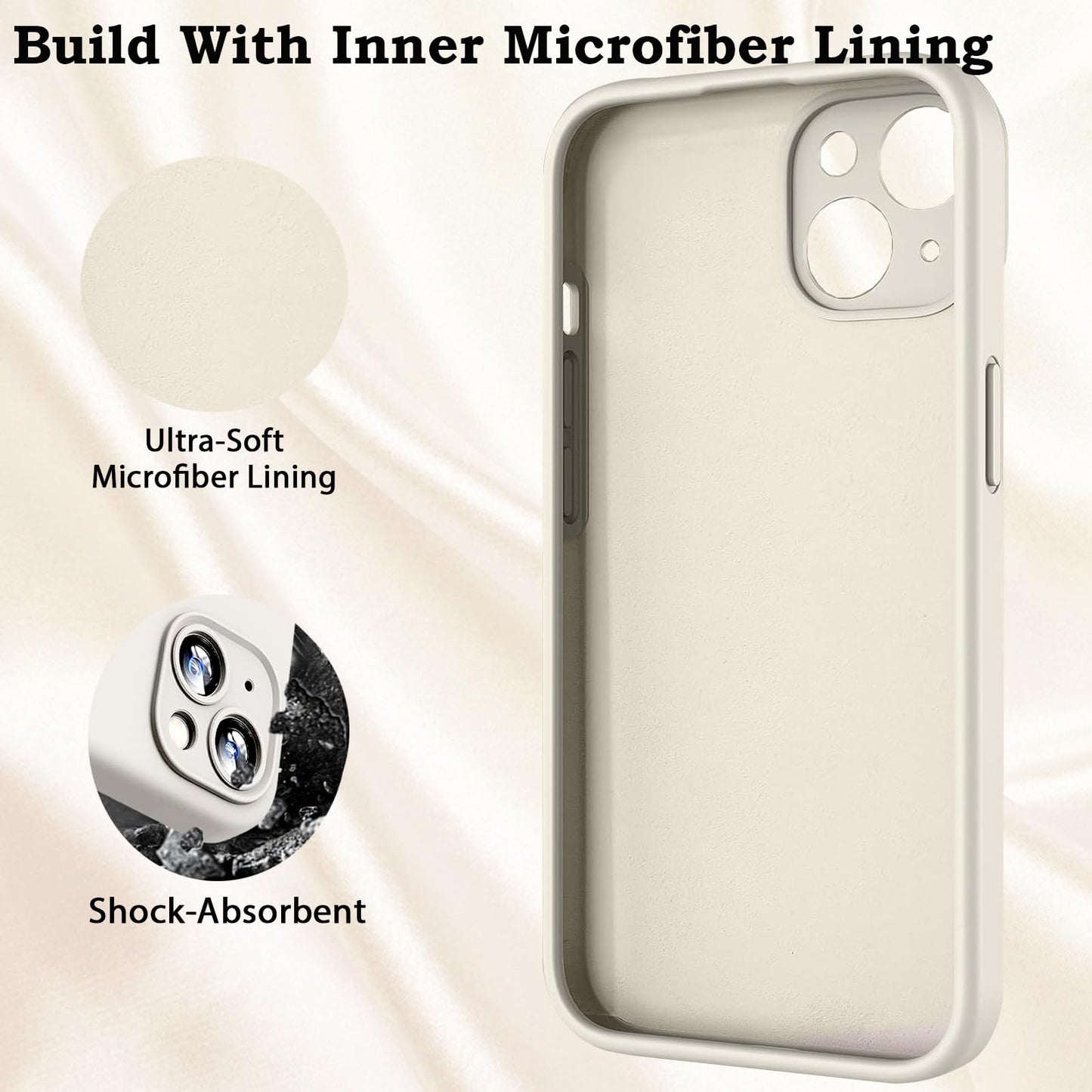 Silicone Shockproof White Stone