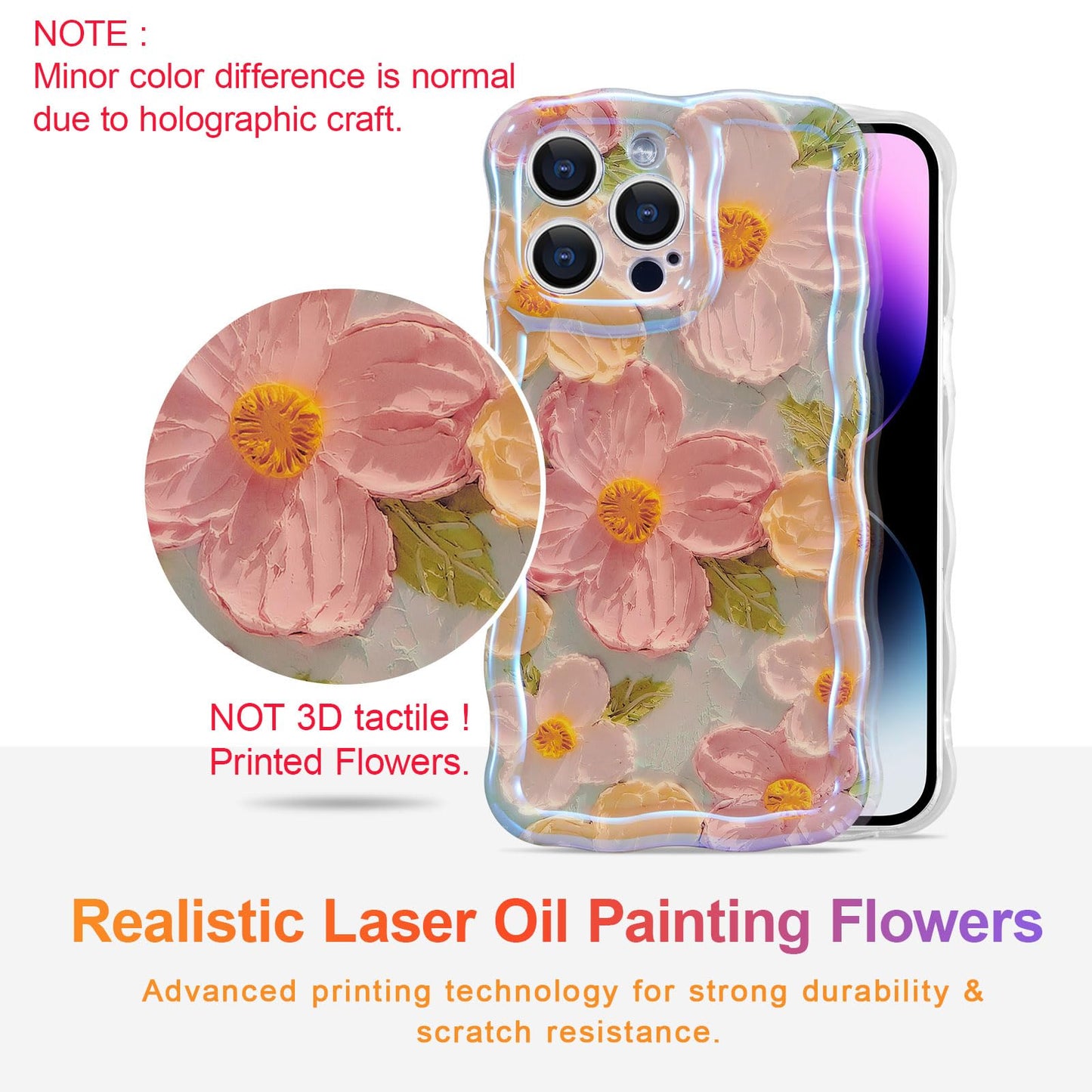 Retro Painting Flower Case