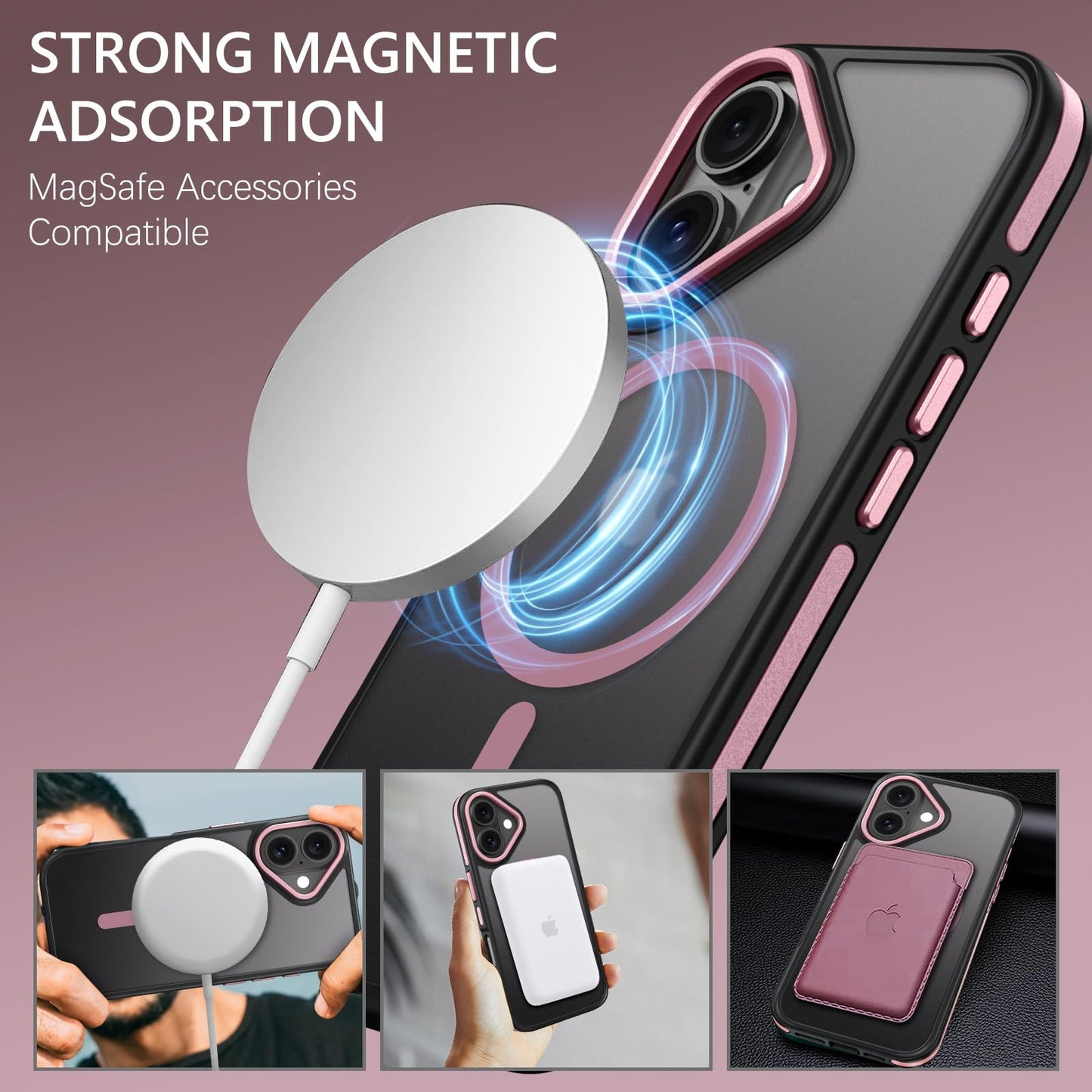 Phone Case Magnetic Pink