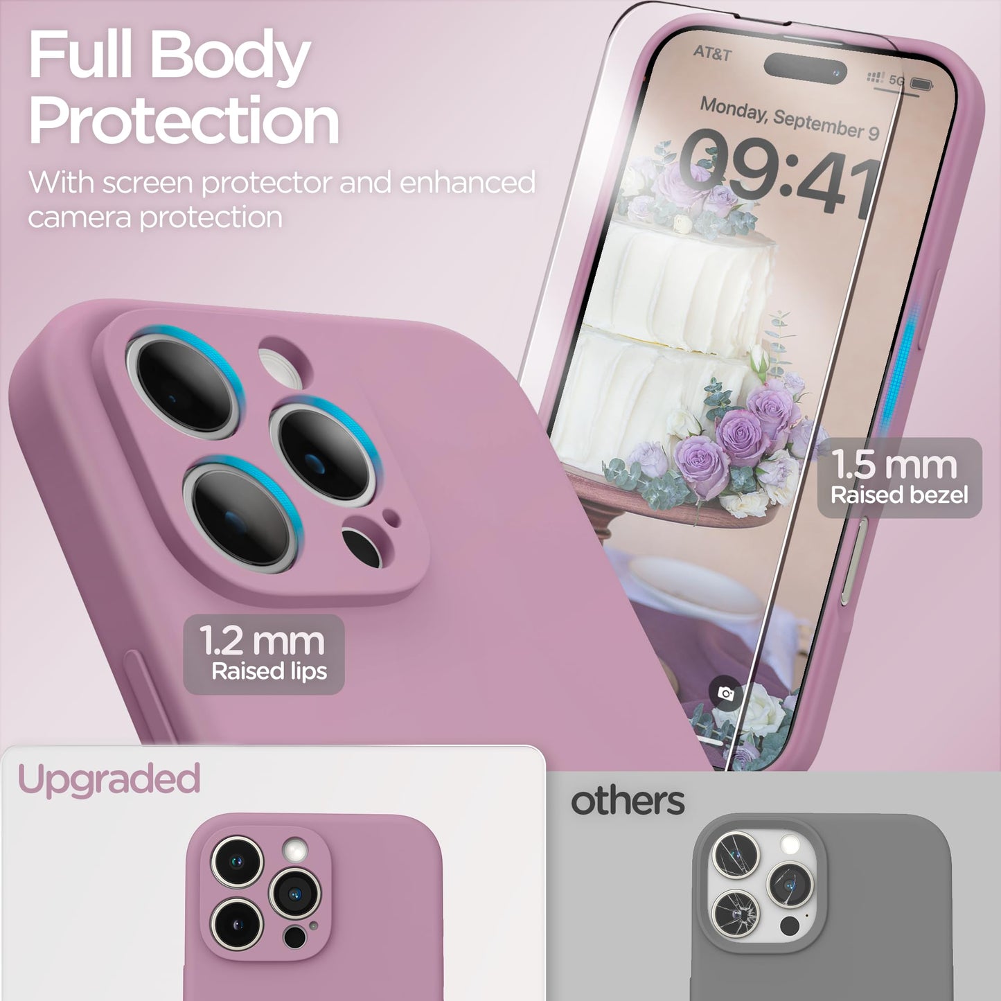 Silicone Case Protection Purple