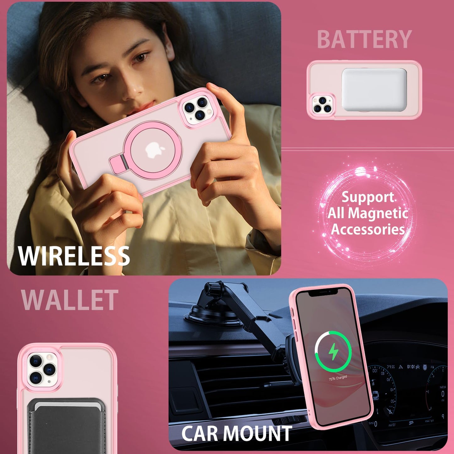 Magnetic Case Tender Pink